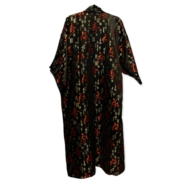 Satin Kimono Robe - Picture 2 of 5